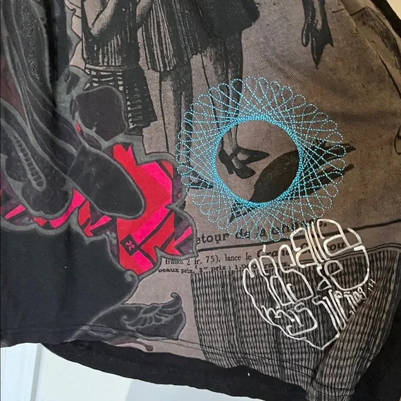 Desigual - Colorful Long Sleeve Dress with Graphic Design - Picture 4 of 6